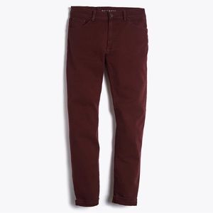 (NWOT) Mott & Bow Mercer Burgundy Red Jeans - Slim